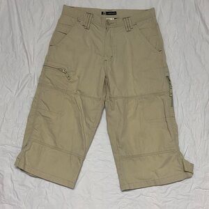 Beige Cargo jorts